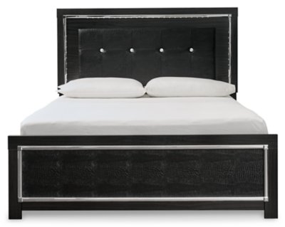Kaydell Queen Upholstered Panel Bed, Dresser, Mirror and Nightstand - Image 3