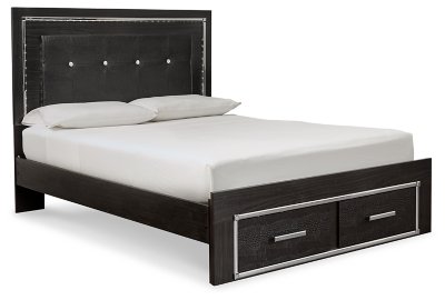 Kaydell Queen Upholstered Panel Storage Bed, Dresser, Mirror and 2 Nightstands - Image 6