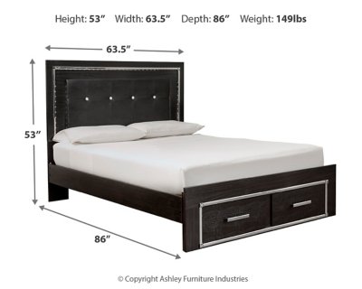 Kaydell Queen Upholstered Panel Bed, Dresser, Mirror and Chest - Image 14