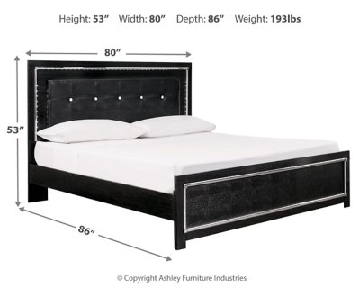 Kaydell King Upholstered Panel Bed and 2 Nightstands - Image 10