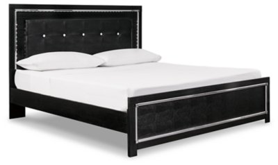 Kaydell King Upholstered Panel Bed and 2 Nightstands - Image 3