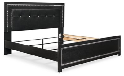 Kaydell King Upholstered Panel Bed and 2 Nightstands - Image 5