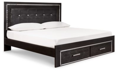 Kaydell King Panel Bed with Storage, Dresser and Mirror - Image 5