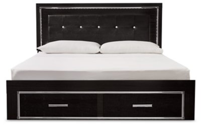 Kaydell King Panel Storage Bed, Dresser, Mirror and Nightstand - Image 4