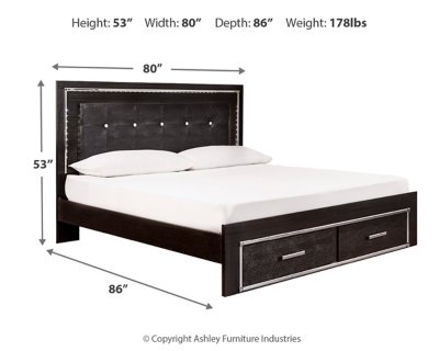 Kaydell King Panel Storage Bed, Dresser, Mirror and Nightstand - Image 13