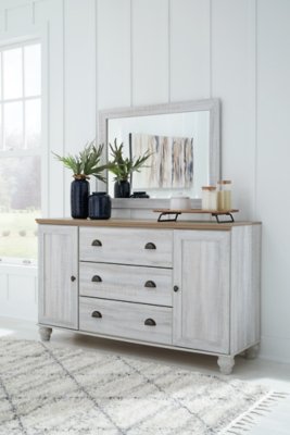 Haven Bay King Panel Bed, Dresser and Mirror - Image 9
