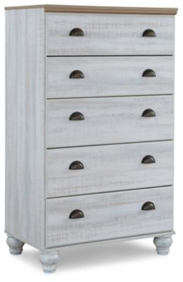 Haven Bay Queen Panel Storage Bed, Dresser, Mirror, Chest and 2 Nightstands - Image 12
