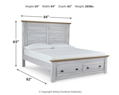 Haven Bay King Panel Storage Bed, Dresser and Mirror - Image 8