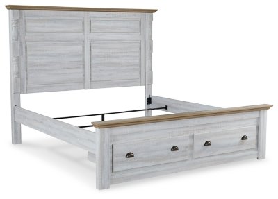 Haven Bay King Panel Storage Bed, Dresser and Mirror - Image 4