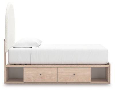 Birkmore Twin Upholstered Panel Bed with Storage - Image 9