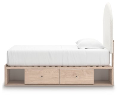 Birkmore Twin Upholstered Panel Bed with Storage - Image 8