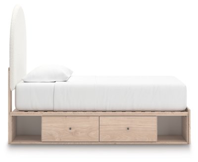 Birkmore Twin Upholstered Panel Bed with Storage - Image 9