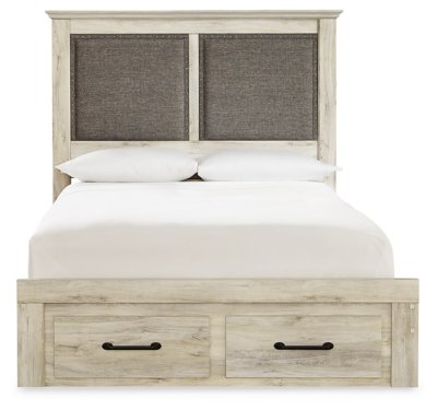 Cambeck Queen Upholstered Panel Storage Bed - Image 4