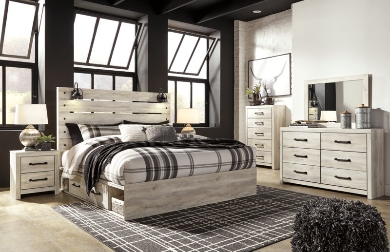 Cambeck King Panel Bed with 4 Storage Drawers - Image 7