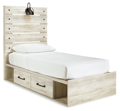 Cambeck Twin Storage Bed, Dresser, Mirror and Nightstand - Image 5