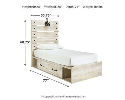Cambeck Twin Storage Bed, Dresser, Mirror and Nightstand - Image 15