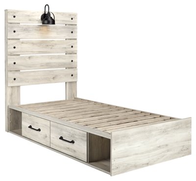 Cambeck Twin Panel Bed with 4 Storage Drawers - Image 6