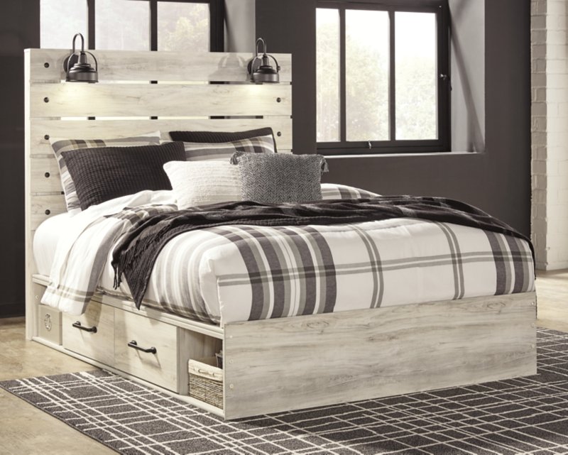 Cambeck Queen Panel Bed with 4 Storage Drawers - Image 3