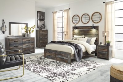 Drystan Queen Panel Bed with 2 Storage Drawers - Image 4