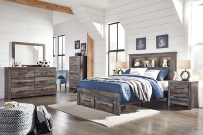 Drystan Full Bookcase Bed with 2 Storage Drawers - Image 4