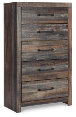 Drystan Queen Panel Bed with Storage, Dresser, Mirror and Chest - Image 4