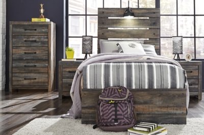 Drystan Twin Panel Bed with 4 Storage Drawers - Image 7