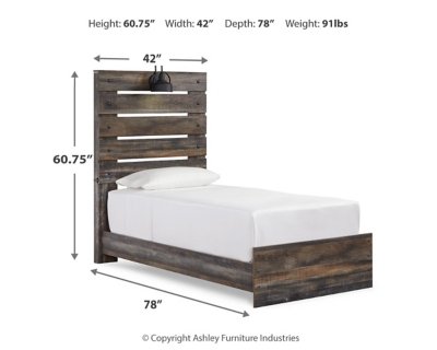 Drystan Twin Panel Bed, Dresser and Nightstand - Image 11
