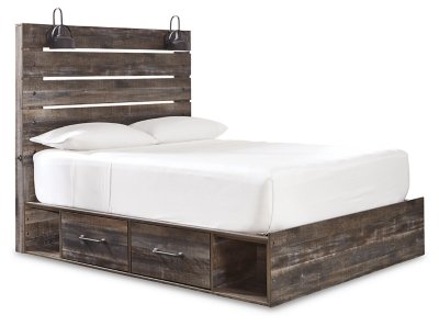 Drystan Queen Panel Bed with Storage, Dresser, Mirror and Chest - Image 6