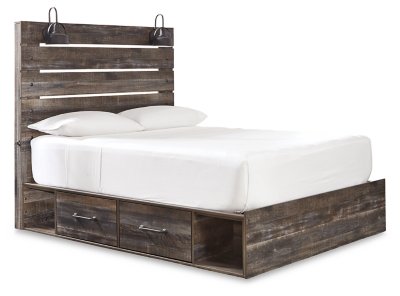 Drystan Queen Panel Bed with Storage, Chest and Nightstand - Image 3