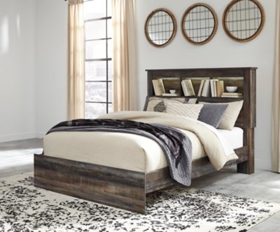 Drystan Queen Bookcase Bed, Dresser, Mirror and Nightstand - Image 8