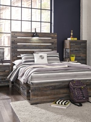 Drystan Full Panel Bed with 4 Storage Drawers - Image 6