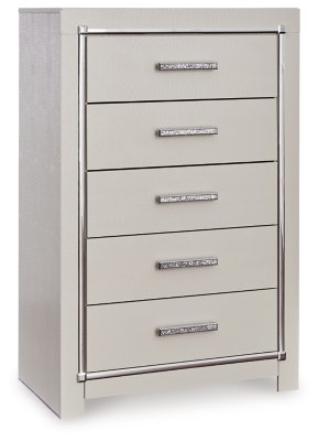 Zyniden Queen Upholstered Panel Bed, Dresser, Mirror, Chest and 2 Nightstands - Image 5