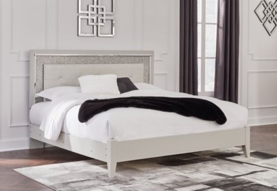 Zyniden King Upholstered Panel Bed, Dresser, Mirror and Nightstand - Image 15