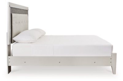 Zyniden King Upholstered Panel Bed, Dresser and Mirror - Image 6