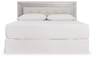 Zyniden King Upholstered Panel Headboard, Dresser and Mirror - Image 5