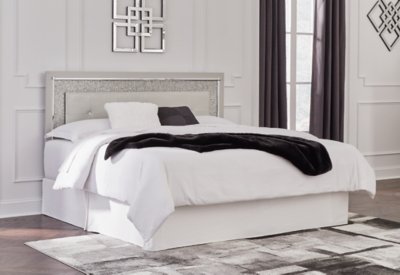 Zyniden King Upholstered Panel Headboard - Image 9