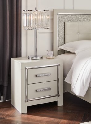 Zyniden Queen Upholstered Panel Bed, Dresser, Mirror and Nightstand - Image 10