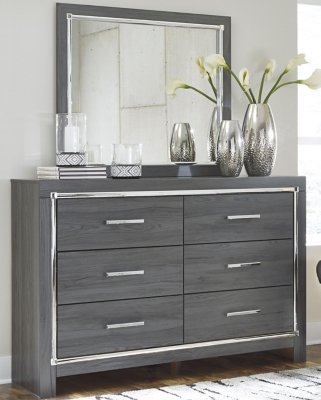 Lodanna Queen Panel Storage Bed with Mirrored Dresser and Nightstand - Image 8