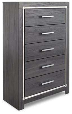 Lodanna King Panel Bed, Dresser, Mirror, Chest and 2 Nightstands - Image 4
