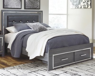 Lodanna Queen Panel Storage Bed with Mirrored Dresser and Nightstand - Image 7