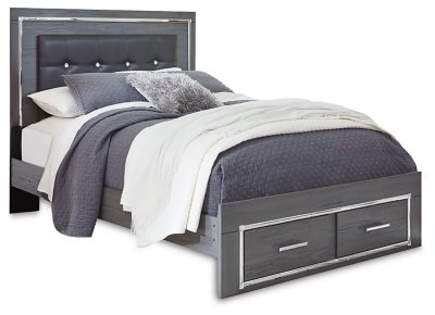 Lodanna Queen Upholstered Panel Storage Bed, Dresser, Mirror, and Nightstand - Image 3