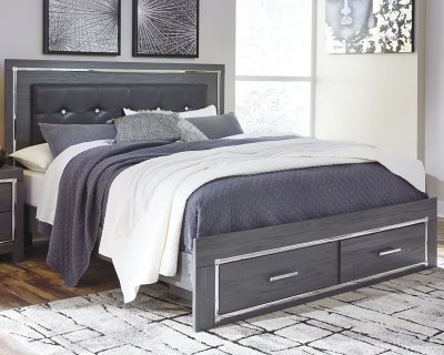 Lodanna King Upholstered Storage Bed, Dresser and Mirror - Image 6