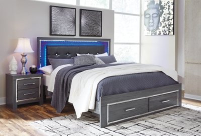 Lodanna King Panel Bed with 2 Storage Drawers - Image 3