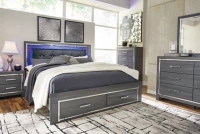 Lodanna King Panel Bed with 2 Storage Drawers - Image 12