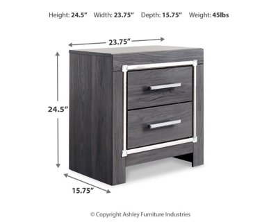Lodanna Queen Panel Storage Bed with Mirrored Dresser and Nightstand - Image 5