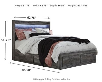 Baystorm Queen Panel Bed with 2 Side Storage, Dresser, Mirror, and Nightstand - Image 9