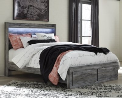 Baystorm Queen Panel Storage Bed with Mirrored Dresser and Nightstand - Image 12