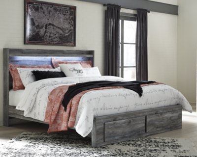 Baystorm King Panel Storage Bed with Mirrored Dresser and Nightstand - Image 12
