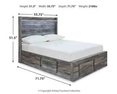 Baystorm Full Panel Bed with 6 Storage Drawers - Image 5
