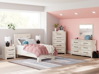 Lawroy Twin Panel Bed, Dresser and Mirror - Image 12